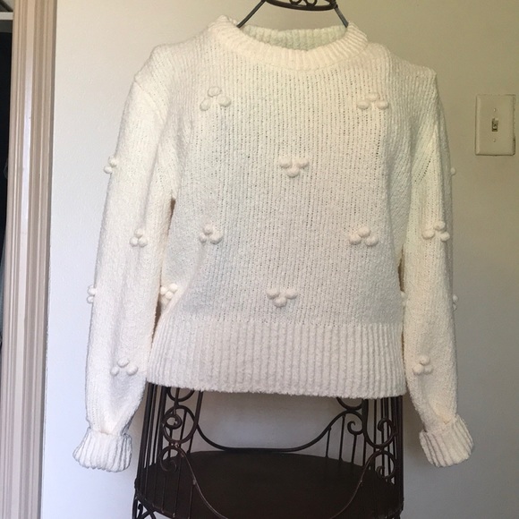 Madewell Sweaters - Madewell dotted Bobbie pullover xsmall, soft